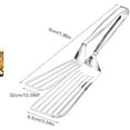 thumbnail image 3 of Stainless Steel Fish Spatula – Extended Grilling And Steak Flipping Tool, Kitchen Restaurant Cooking Accessory | Efficient Fish Frying Meat Handling Tool For Home Chefs And Professional, 3 of 7