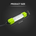 thumbnail image 2 of 45W DC 12V  IP68 Waterproof Aluminum Bright LED Bait Submersible Dock Underwater Fishing Light Attractants For At Night Snook Crappie（17 ft Wire, Only Battery Clips, Green）, 2 of 7