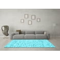 thumbnail image 3 of Ahgly Company Indoor Square Abstract Light Blue Contemporary Area Rugs, 3' Square, 3 of 4