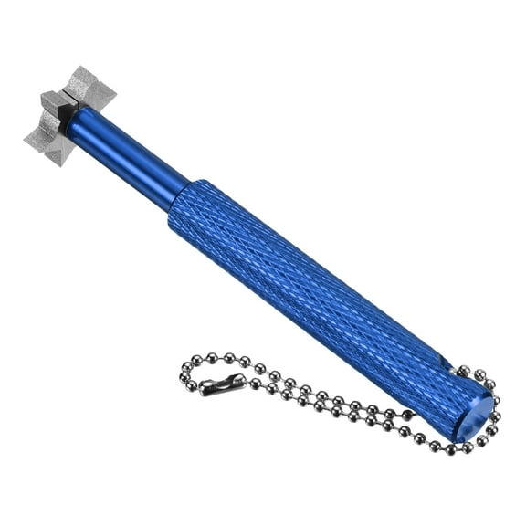 Uxcell Golf Club Groove Sharpener 6 Heads Club Cleaning for Golf Irons Wedges, Blue