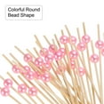 thumbnail image 4 of Palillos de cóctel de bambú con perlas rosas, 100 piezas, 4 of 7