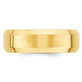 thumbnail image 3 of Primal Gold 14 Karat Yellow Gold 7mm Beveled Edge Comfort Fit Band Size 13, 3 of 8