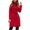 Red, variant on ICHUANYI Womens Solid Color Trench Jackets Casual Long Sleeve Lapel Long Coats with Pocket Belt Fall Winter Fashion Outwear