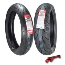 Kenda KM1 (KM001) 120/70ZR17 Front (58W) & 150/60R17 Rear (66H) Tires for Sport Touring Motorcycles, Radial with High-Speed Stability & Excellent Wet Grip w/ Keychain (120/70-17) (150/60-17) (2-Pack)