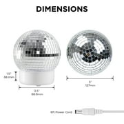 Disco Ball Color Changing Light, 5.5in