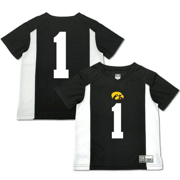 Toddler Garb #1 Black Iowa Hawkeyes Football Jersey