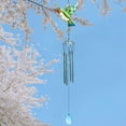 thumbnail image 4 of LINLIN Hummingbird Wind Chimes, Outdoor Windchimes Indoor Stained Glass Wind Chime, Portable Metal Garden Wind Chimes for Window, Home, Garden, Yard, Patio, Lawn Decoration, 4 of 7