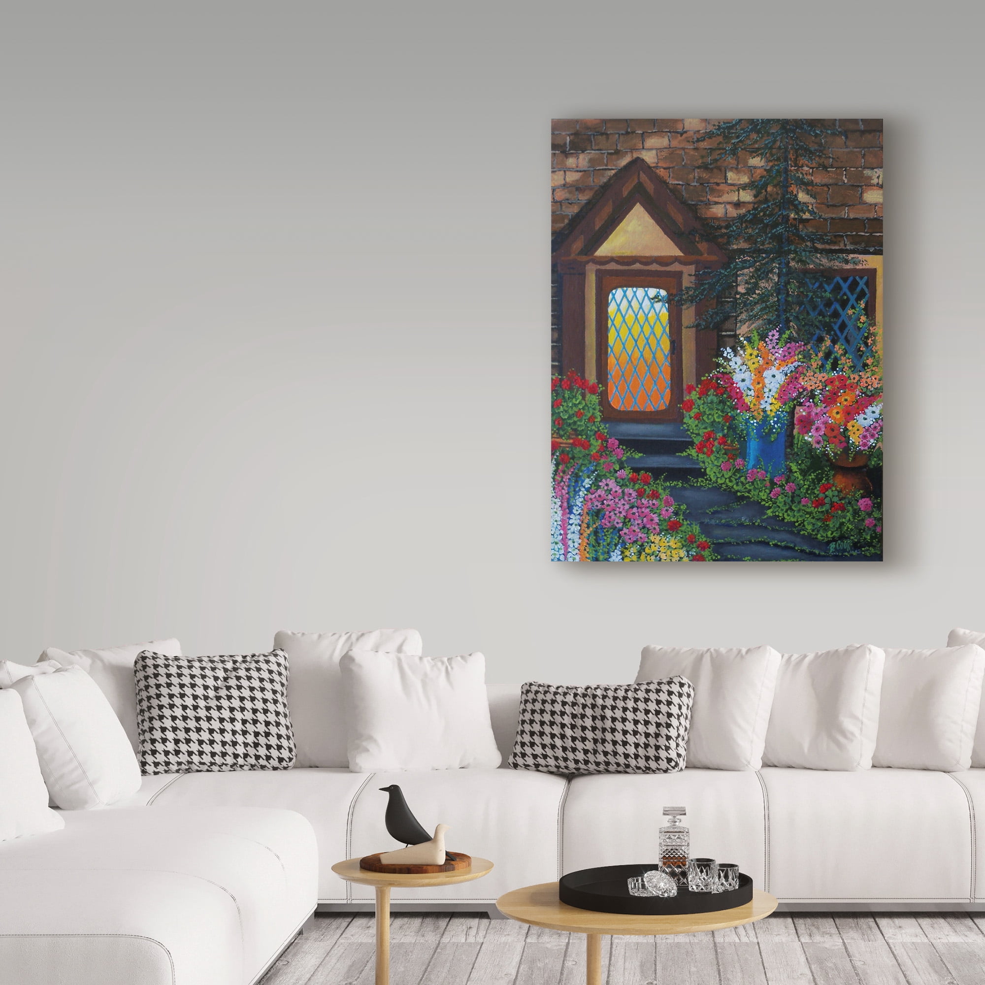 Trademark Fine Art 'Summer Porch' Canvas Art by Bonnie B Cook