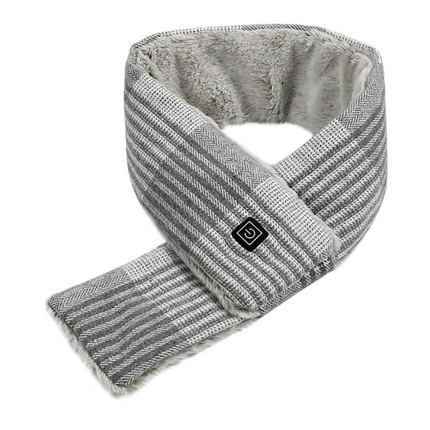 Bufanda térmica inteligente para aliviar el dolor de cuello | Calentamiento rápido en 3 segundos con almohadilla de grafeno ajustable | Algodón lavable y transpirable para hombres y mujeres