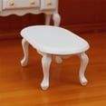thumbnail image 2 of Mesa de café ovalada de madera Dollhouse Furniture a escala 1:12, 2 of 3
