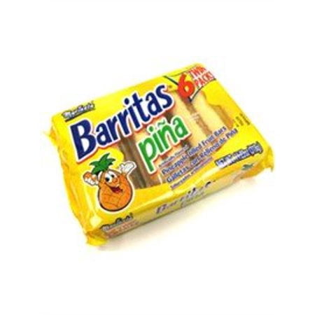 Marinela Barritas de Pina - Pineapple Filled Fruit Bars - 6 Twin Packs 11.22 oz