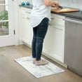 thumbnail image 4 of SoHome Cozy Living Grateful Floral Anti-Fatigue Kitchen Mat, Grey/Cream, 17.5"x30", 4 of 13