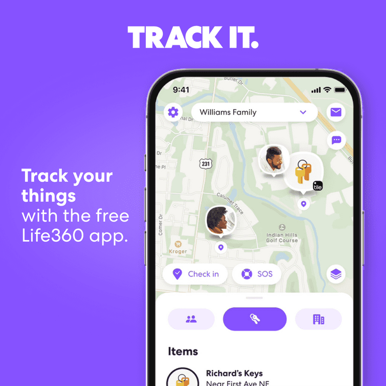 Life360 Tile Mate & Slim Hello Kitty Kuromi Club Starter Pack - 2