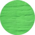 thumbnail image 1 of Ahgly Company Tapis Rond Lavable en Machine Intérieur Transitionnel Vert Lime, 7 Pieds Rond, 1 of 7