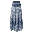 thumbnail image 5 of Tennis Skirts for Women Summer Elegant Modern Skirt for Everyday Wear Lightweight Knit Floor Length A Line Suited for Work Casual Occasions Blue S, 5 of 6