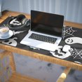 thumbnail image 3 of Long Mouse Pads for Desk,Halloween Silhouette Icons Pattern Desk Mats on Top Of Desks, Desk Mouse Pad Extra Large with 3mm Non-Slip Base and Stitched Edge for Gaming,Office,Work,Home 35.4x15.7in, 3 of 5
