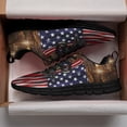thumbnail image 3 of Dachshund Halloween American Flag Us Running Shoes Sneakers Mesh Black Size 12, 3 of 5