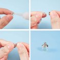 thumbnail image 4 of 10pcs Mini Clear Ball Ornaments Hanging Fillable Ball Charms for Earring Making Christmas, 4 of 9
