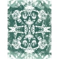 thumbnail image 2 of Vess, June Erica 25x32 White Modern Wood Framed Museum Art Print Titled - Sea Green Kaleidoscope I, 2 of 4