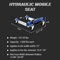 thumbnail image 4 of Yeshouse Hydraulic Car Dolly Jack - 1500LBS Capacity with Precision Steel Twin Rollers and 360-Degree Swivel Casters for Enhanced Maneuverability, 4 of 6