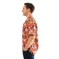 thumbnail image 4 of Made in Hawaii Men's Hawaiian Shirt Aloha Shirt in Santa in Hawaii Christmas In Hawaii in Red XL, 4 of 4