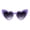 Purple Smoke, variant on Girls Kid Size Heart Shape Lolita Valentine Love Sunglasses Red - Smoke