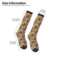 thumbnail image 5 of Haiem Colrful Tropical Leaves Socks, Funny Novelty Crazy Design Cotton Socks Sports Socks Knee High Socks For Men, Women,1Pairs - Gift For Working Friends, 5 of 9
