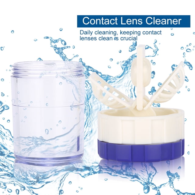 Lavadora de lentes de contacto, moda Limpieza manual de plástico Contenedor de limpieza de lentes de contacto Lavadora de lentes de contacto manual Rendimiento ajustado