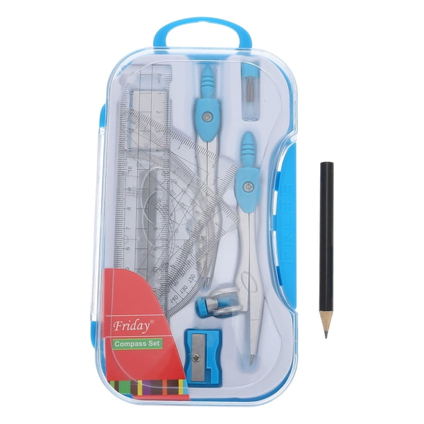 1 juego de herramientas de dibujo de diseño escolar, kit de geometría matemática para oficina de estudiantes