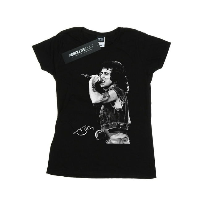 Bon Scott Womens Signed Photo Cotton T-Shirt
