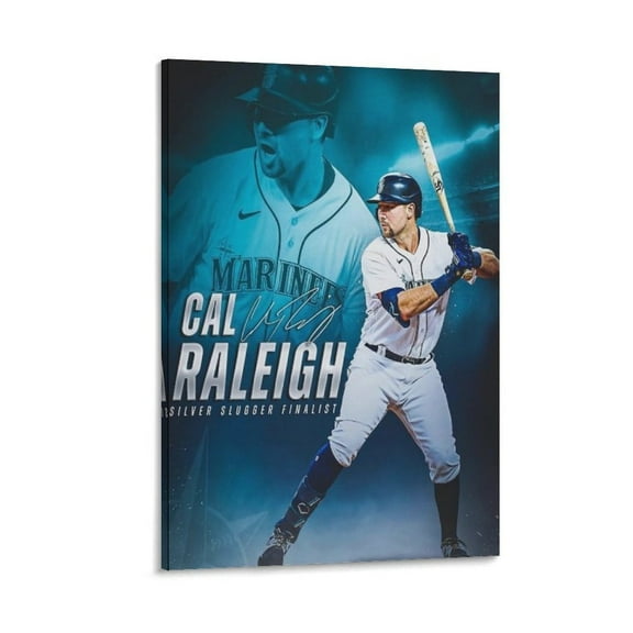 Cal Raleigh Poster Poster Cool Artworks Painting Wall Art Canvas Prints Hanging Picture Home Decor Posters Gift 24x36inch(60x90cm)