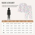 thumbnail image 4 of Lsque Easter Colorful Rabbit Pattern Long Sleeve Pajama Set for Women - Soft 2-Piece Sleepwear and Loungewear Set with Pockets, Comfy Nightwear-X-Large, 4 of 7