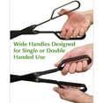 thumbnail image 2 of Pinzas para chimenea Kenally acero plegable negro hogar cocina camping senderismo barbacoa viaje fogata, 2 of 6
