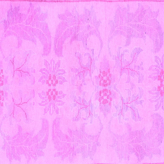 Ahgly Company Indoor Square Abstract Purple Modern Area Rugs, 3' Square