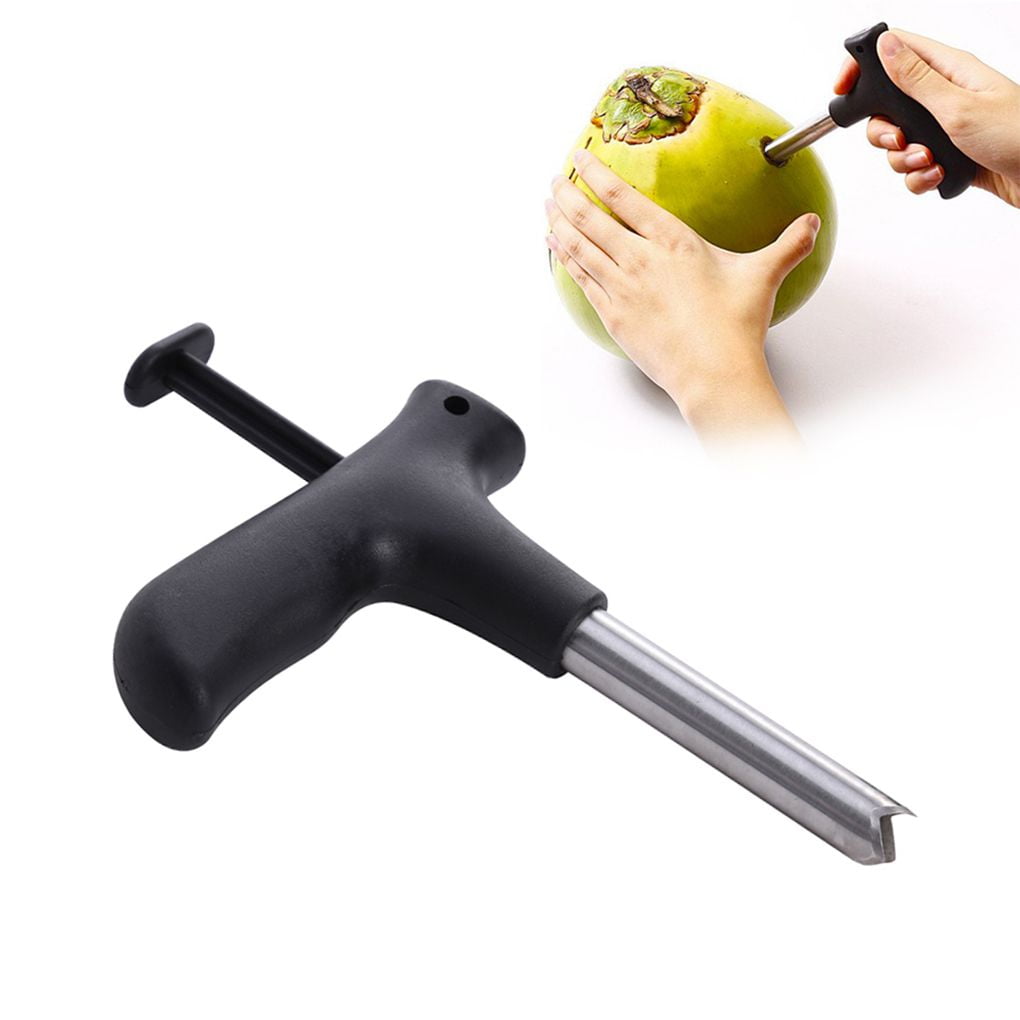 Coconut Opener Tool Coco Water Punch Tap Drill Straw Open Hole Cut Gift Kitchen 