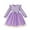 Purple, variant on Staki Long Sleeve Princess Dress for Girls Toddler Dress Girls Long Sleeve Fall Winter Ruffle Tiered Holiday Party Tulle Dresses(Purple,4-5 Years)
