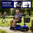 thumbnail image 6 of Mobility Scooter for Adults,4 Wheel Mobility Scooter,15 Miles Range,300LBS Capacity,Lightweight and Portable,with LED Headlights and Basket,Charger Included,Gifts Suitable for Elders (blue), 6 of 8
