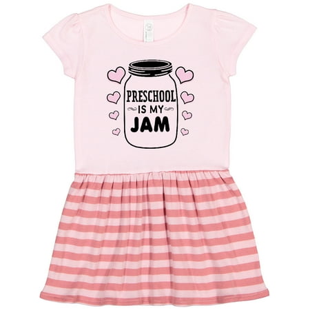 

Inktastic Back to School Preschool is My Jam Gift Toddler Girl Dress