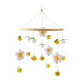 thumbnail image 1 of Sonajeros para cuna de bebé, juguetes Montessori, campana colgante para cama, sonajero de viento para niños y niñas, decoración de techo para recién Amarillo, 1 of 8