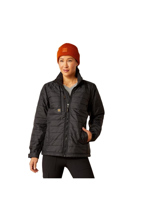 Women's Rebar Cordura Ripstop Lightweight Insulated Jacket, Black, 3X