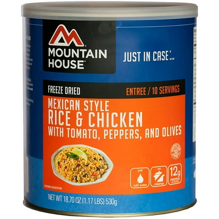 - Mountain House Mexican Style Rice and Chicken #10 Can