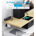 thumbnail image 3 of Abrazadera de escritorio Power Strip VILONG 13 en 1 con enchufes de 10 AC y USB, 3 of 7