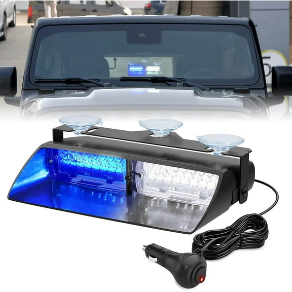 Nilight Emergency Strobe Lights, Windshield Hazard Warning Safety Flash Lights with Suction Cups, Super Bright Led Strobe Lights for Truck