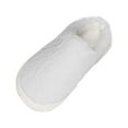 thumbnail image 3 of Women Slippers Non-Slip Flat Heel Closed Toe Slip-on House Warm Shoes Women's Fashion Casual Home Indoor Outdoor Plus Velvet Warm SlippersWhite 7.5, 3 of 8