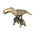 thumbnail image 1 of Quemador de incienso, escultura única de loro de cobre, figura en miniatura para sala de estar, hogar, meditación, decoración de dormitorio, 1 of 8