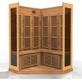 thumbnail image 5 of Maxxus 3-Person Corner Low EMF (Under 8MG) FAR Infrared Sauna (Canadian Red Cedar), 5 of 8