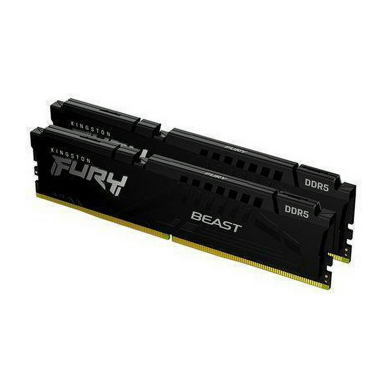 Kingston Fury Beast 32GB (2x16GB) 6000MHz DDR5 CL40 DIMM (Kit of 2) Desktop Memory KF560C40BBK2,Black Kingston Fury Beast 32GB (2x16GB) 6000MHz DDR5 CL40 DIMM (Kit of 2) Desktop Memory KF560C40BBK2,Black