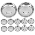 thumbnail image 4 of AURARMLET 12 Pcs Bol à Salade en Métal pour Services de Traiteur Plats d'Assaisonnement Ronds, 4 of 8