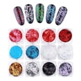thumbnail image 2 of 12 cajas de para uñas, herramientas de decoración para decoración de uñas (12 colores) para decoración de fiestas, manualidades, decoración shamjiam  Nail Chunky Brillo, 2 of 9