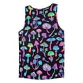 thumbnail image 2 of Tank Tops Men Casual Graphic Print Sleeveless Crewneck T Shirts Summer Workout Beach Athletic Breathable Vests Purple L, 2 of 4